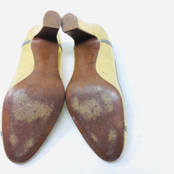 J crew Gold Mary Janes - Picture 7 of 8